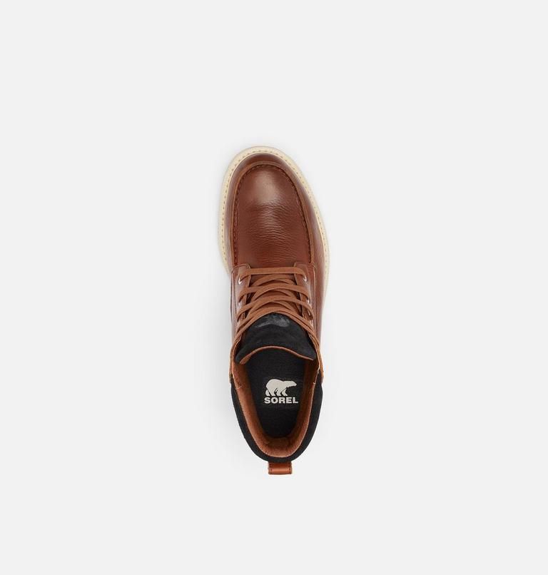 MADSON II Men's Moc Toe Waterproof Boot, Color: Gaucho Tan, Oatmeal, image 4