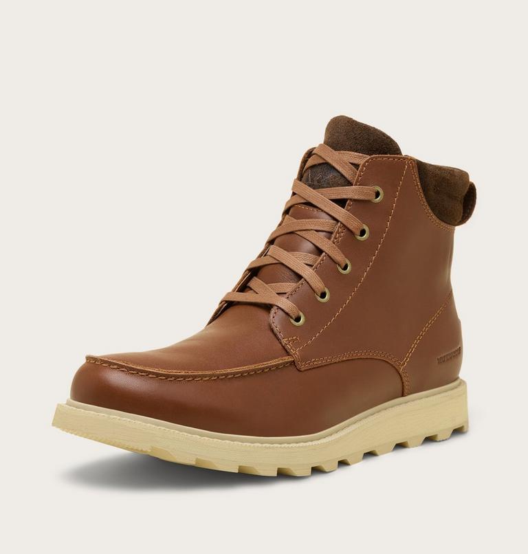 Men's Madson II Moc Toe Waterproof Boot, Color: Velvet Tan, Tobacco, image 8
