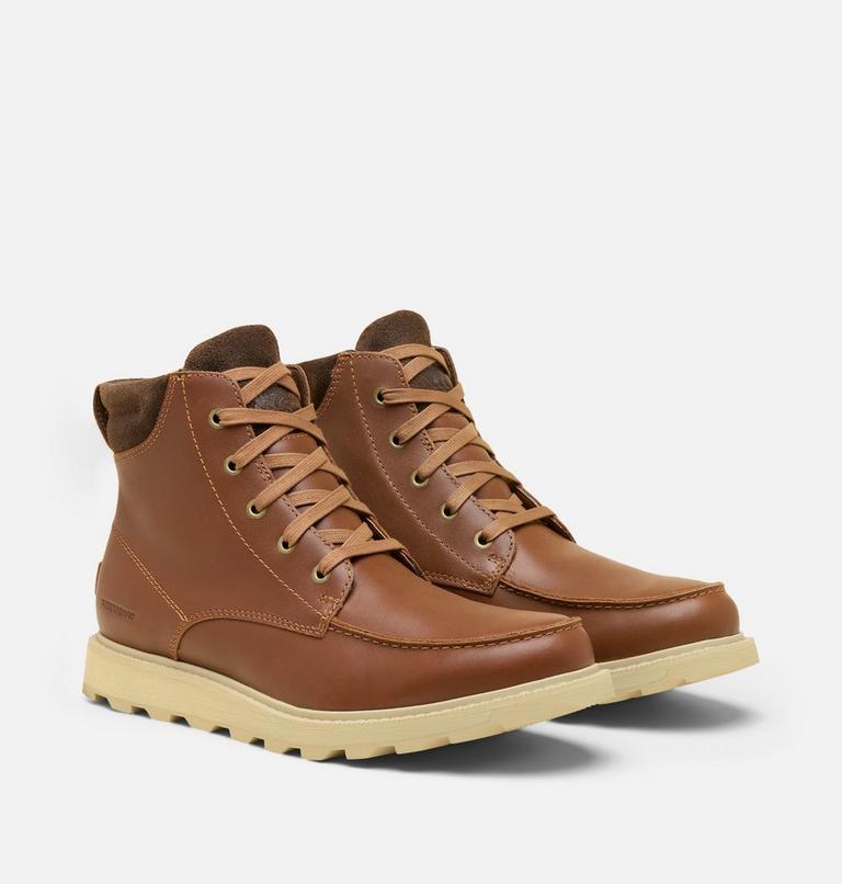 Men's Madson II Moc Toe Waterproof Boot, Color: Velvet Tan, Tobacco, image 2