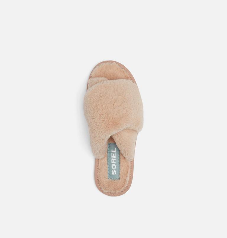 Women's Sorel Go - Mail Run Slipper, Color: Natural Tan, Sea Salt, image 5