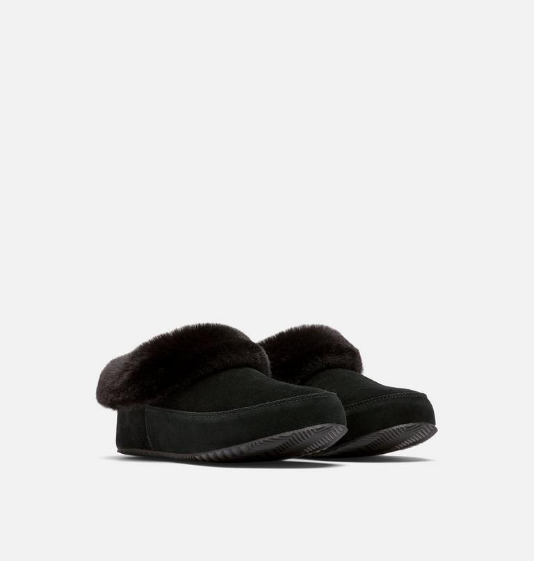 Women's Sorel Go Coffee Run Slipper, Color: Black, Sea Salt, image 2