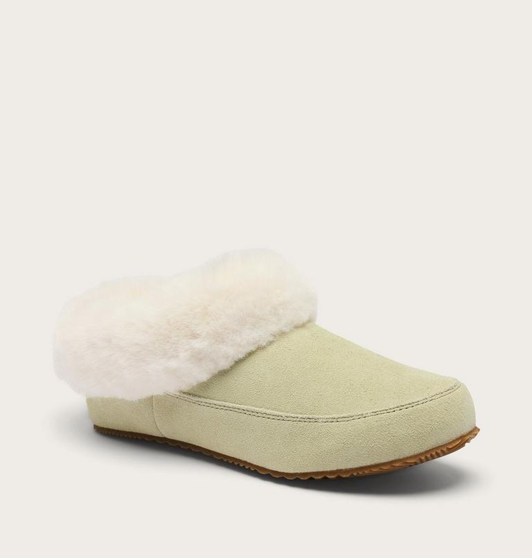 Women's Sorel Go Coffee Run Slipper, Color: Light Aloe, Natural, image 6