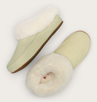 Sorel Go Coffee Run Slipper für Frauen, Color: Light Aloe, Natural, image 4