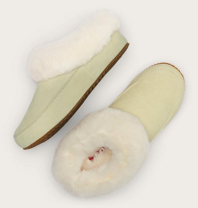 Women's Sorel Go Coffee Run Slipper, Color: Light Aloe, Natural, image 4