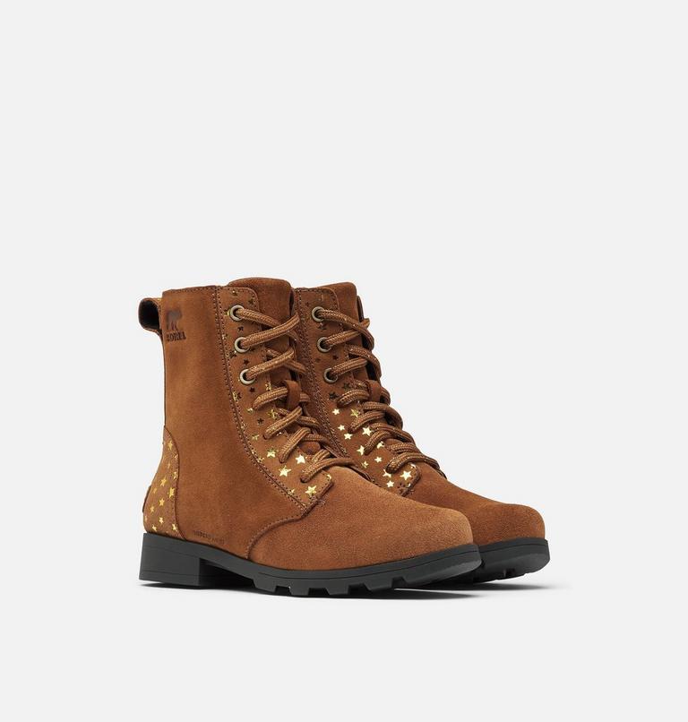 Youth Emelie Short Lace Boot, Color: Velvet Tan, image 2