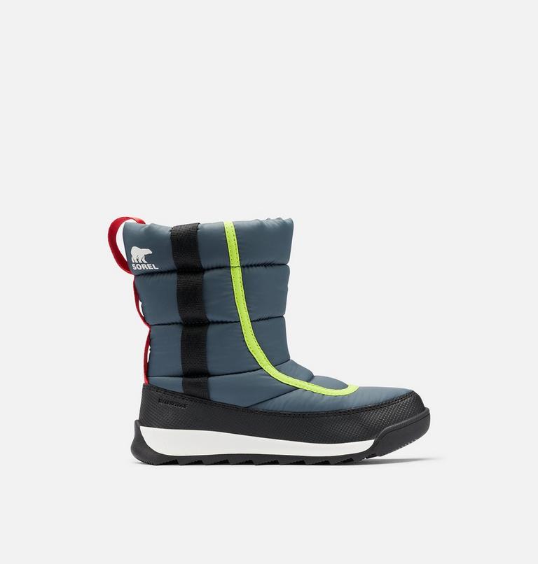 Youth Whitney II Puffy Mid Winter Boot, Color: Uniform Blue, Cherrybomb, image 1