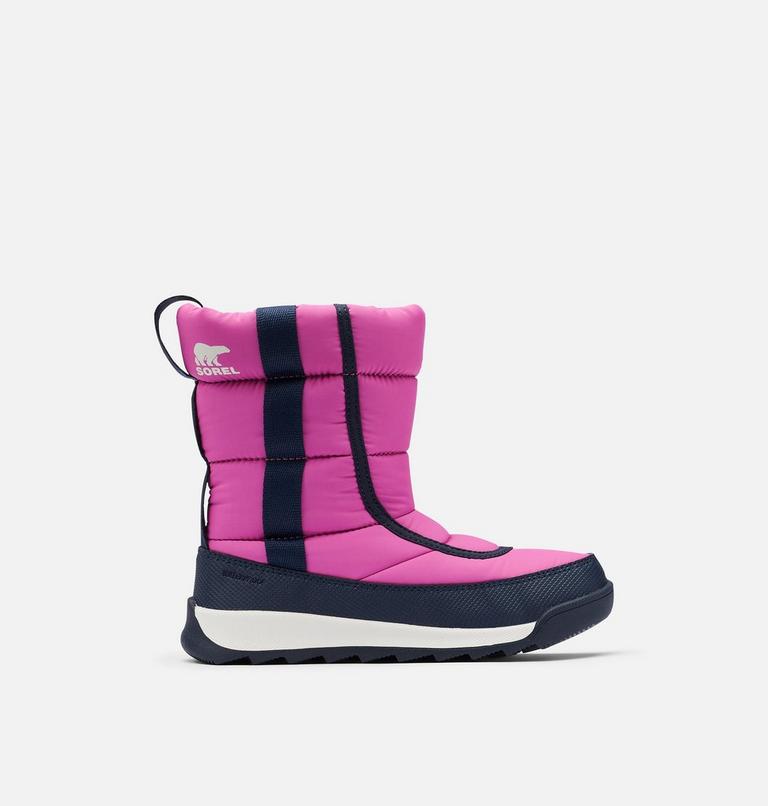 Youth Whitney II Puffy Mid Winter Boot, Color: Bright Lavender, Collegiate Navy, image 1