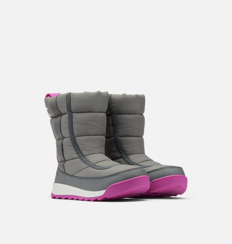 Kids' Whitney II Puffy Mid Winter Boot, Color: Quarry, Grill, image 2