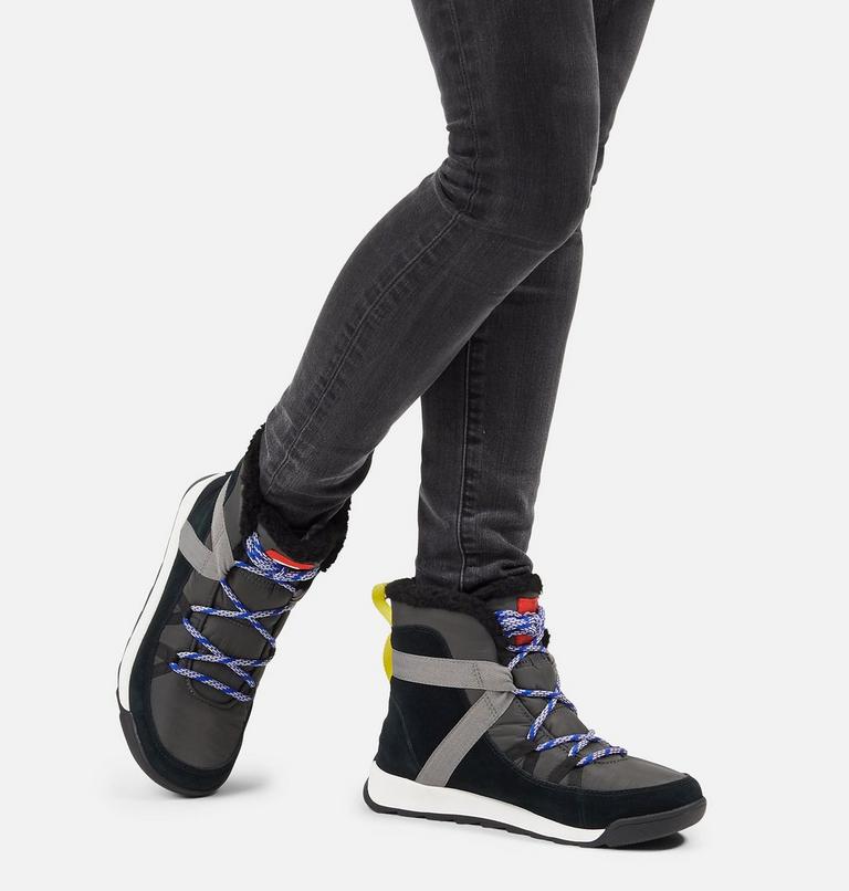 Women's Whitney II Flurry Shearling Boot, Color: Black, Coal, image 7