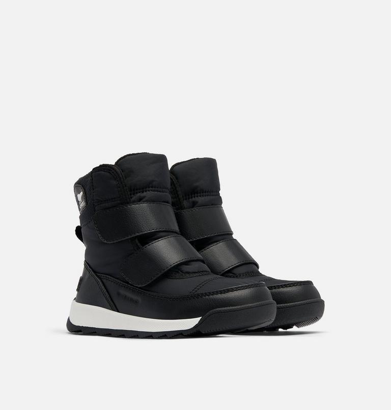 Toddler Whitney II Strap Boot, Color: Black, Sea Salt, image 2