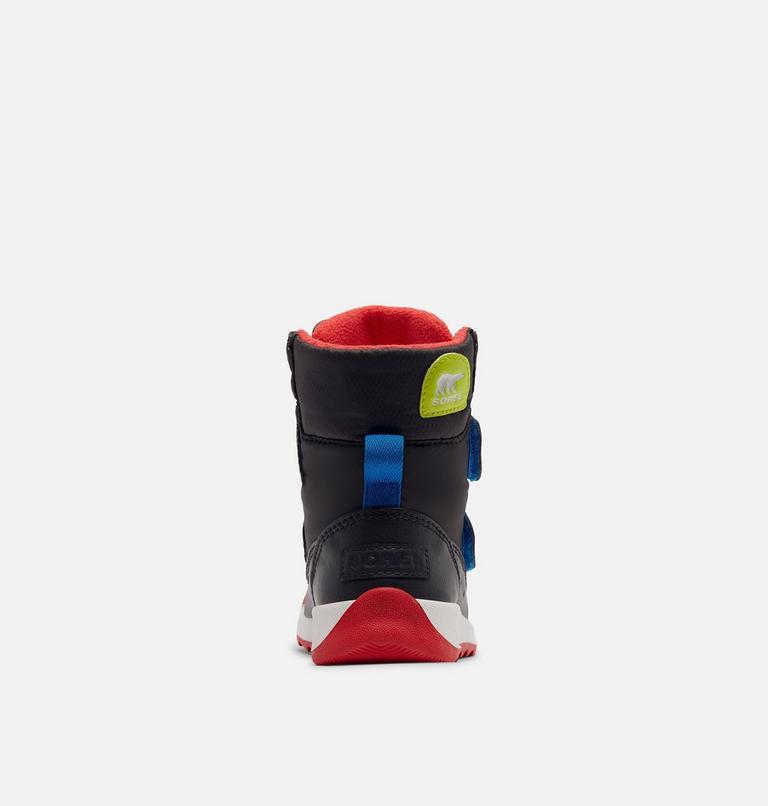 Toddlers' Whitney II Strap Winter Boot, Color: Jet, Poppy red, image 3