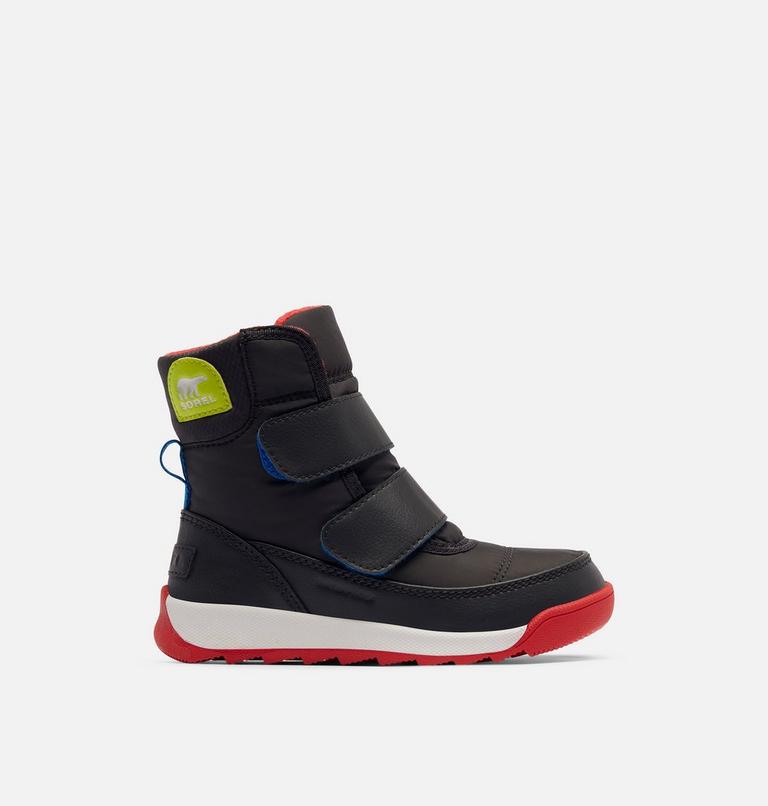 Toddlers' Whitney II Strap Winter Boot, Color: Jet, Poppy red, image 1