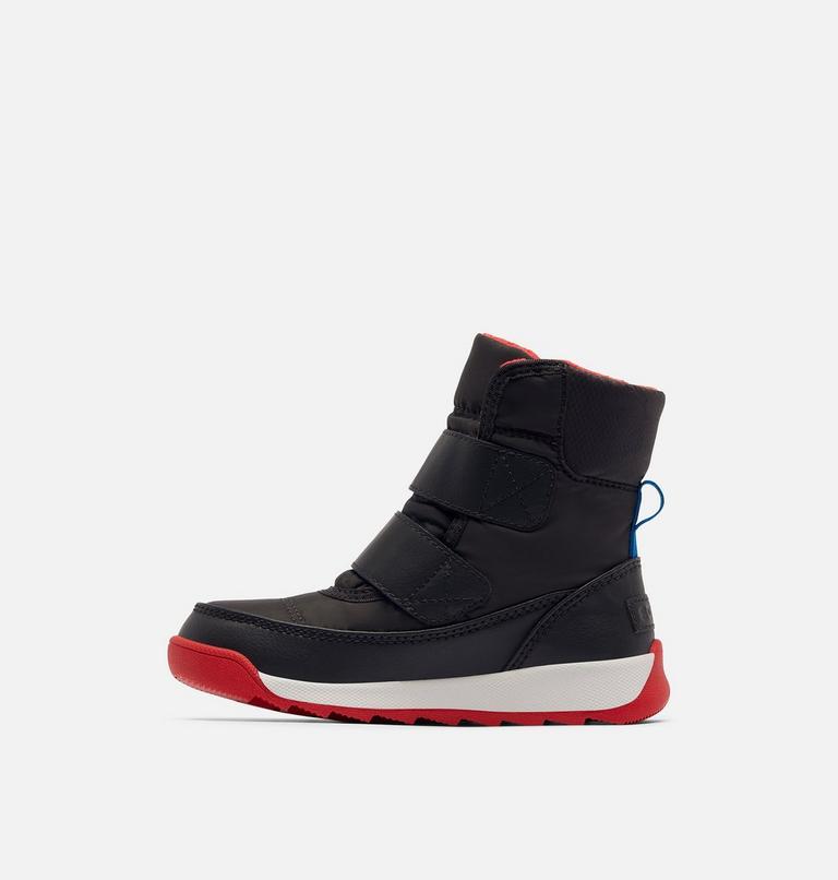Toddlers' Whitney II Strap Winter Boot, Color: Jet, Poppy red, image 4