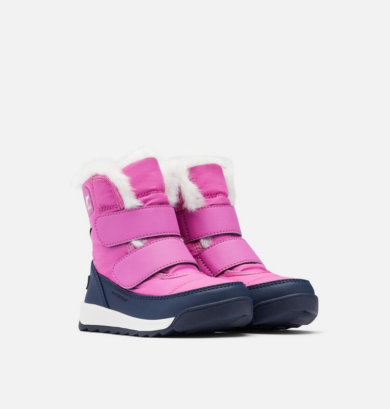 Toddlers' Whitney II Strap Winter Boot, Color: Bright Lavender, Collegiate Navy, image 2