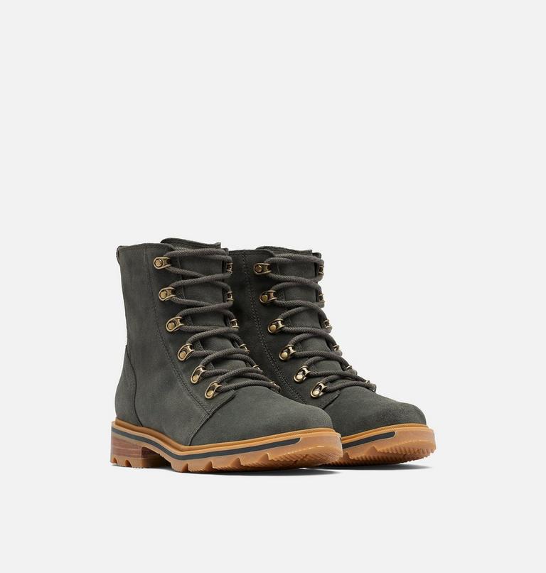 Women's Lennox Lace Waterproof Boot, Color: Dark Moss, Gum 2, image 2