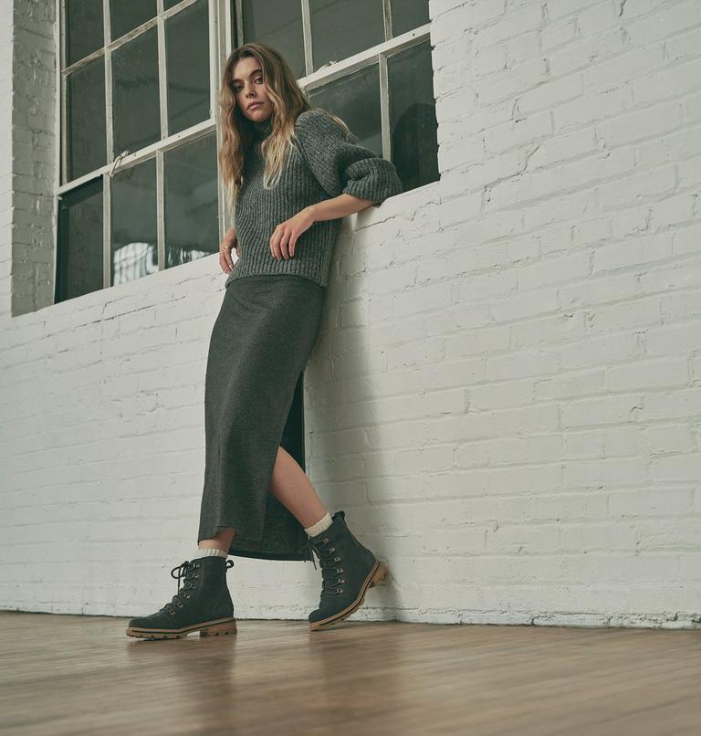 Women's Lennox Lace Waterproof Boot, Color: Dark Moss, Gum 2, image 8