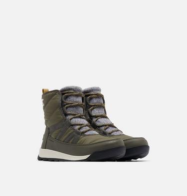 Women's Whitney II Short Lace Winter Boot, Color: Stone Green, Black, image 10