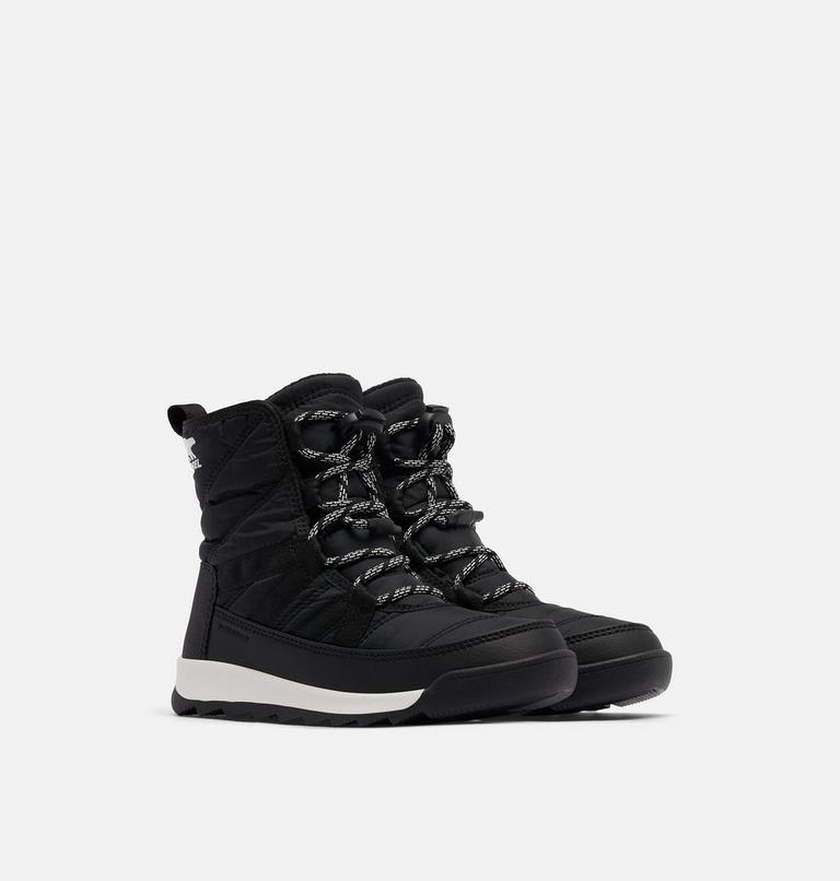 Youth Whitney II Short Lace Boot, Color: Black, image 2