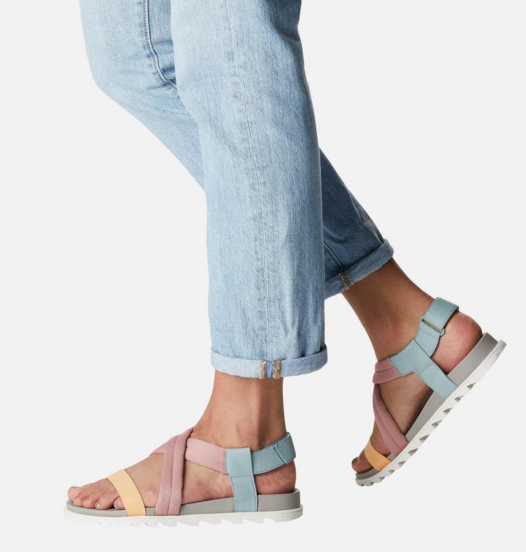 Women's Roaming Decon Sandal, Color: Crushed Blue, Chrome Grey, image 8