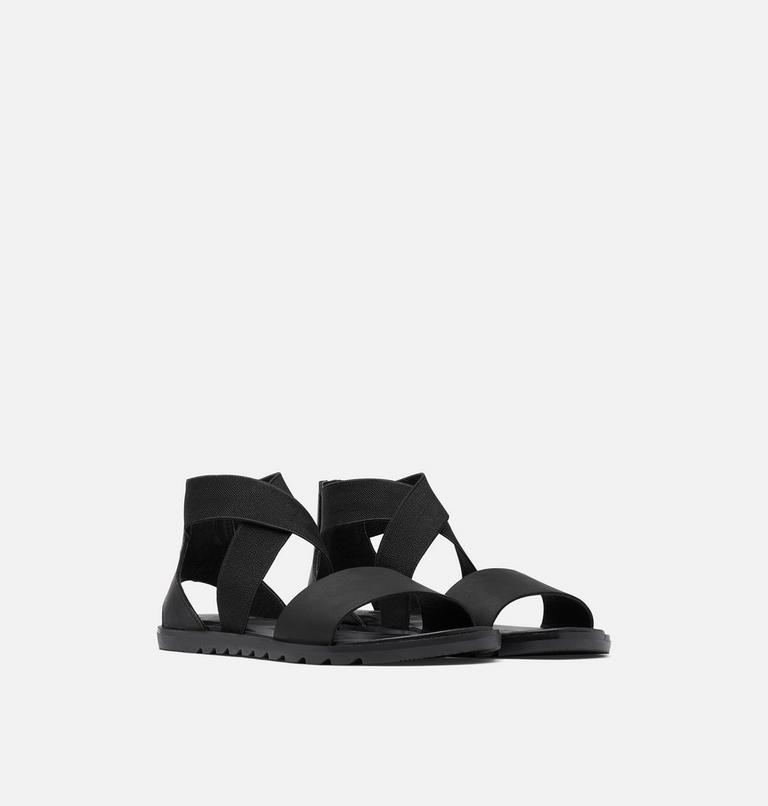 Women's Ella II Flat Sandal, Color: Black, image 2