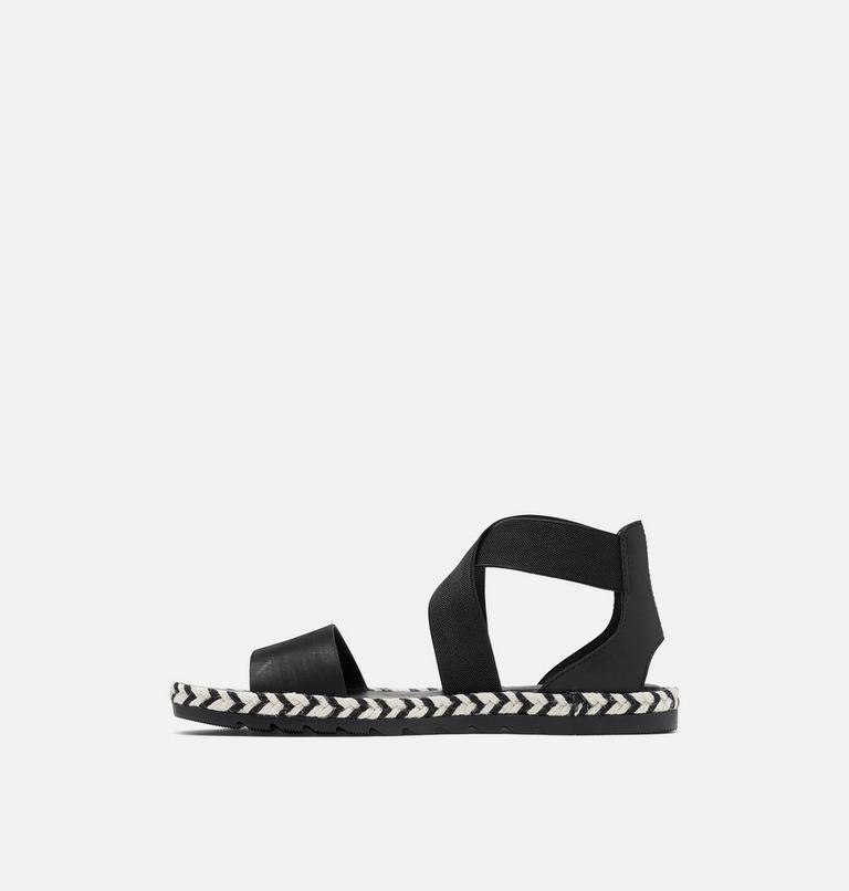 Women's Ella II Flat Sandal, Color: Black, Tan, image 4