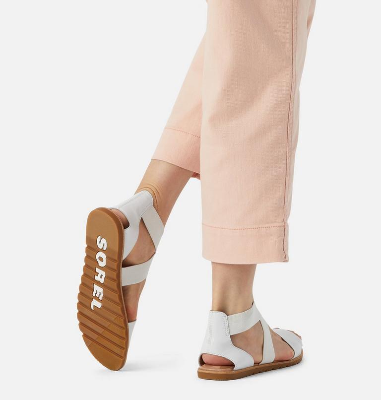 Women's Ella II Flat Sandal, Color: Sea Salt, image 7