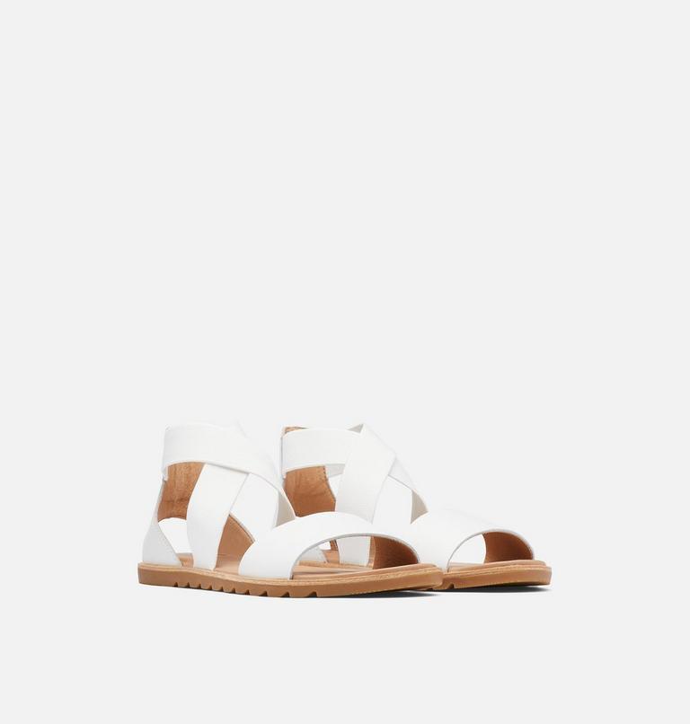 Women's Ella II Flat Sandal, Color: Sea Salt, image 2