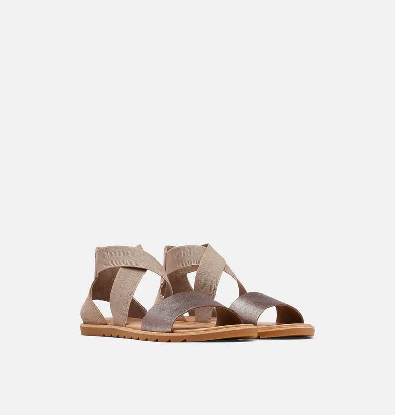 Women's Ella II Flat Sandal, Color: Ash Brown, image 2