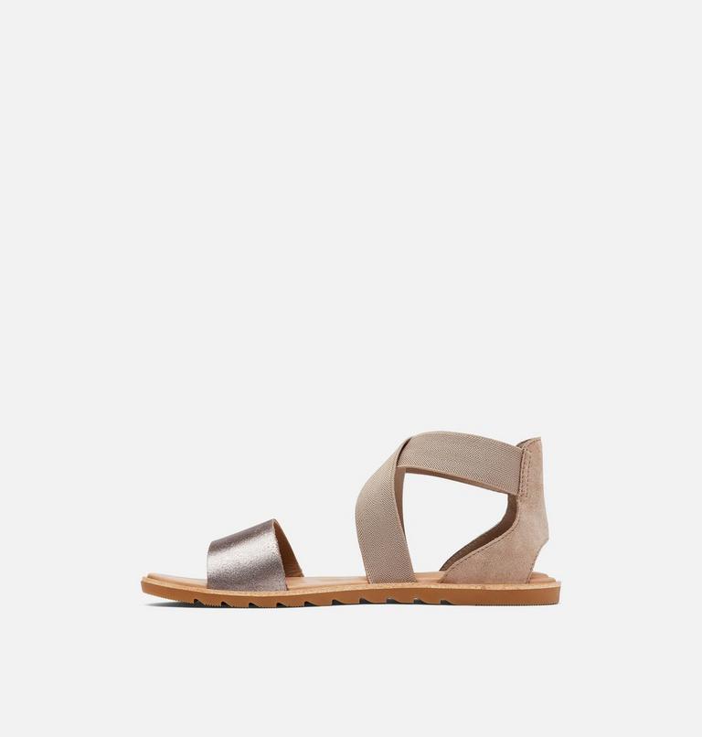 Women's Ella II Flat Sandal, Color: Ash Brown, image 4