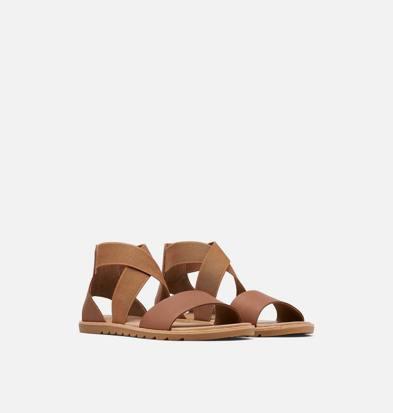 Women's Ella II Flat Sandal, Color: Velvet Tan, image 2