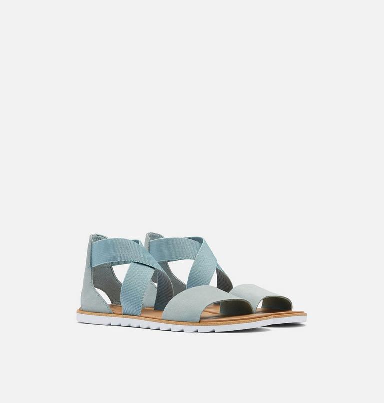Women's Ella II Flat Sandal, Color: Crushed Blue, Cinder Grey, image 2
