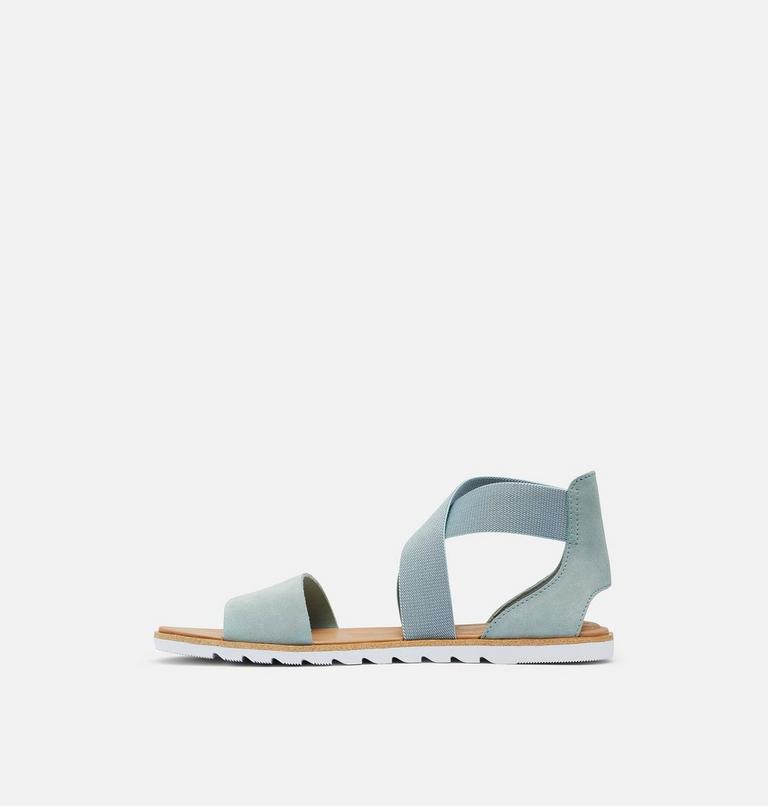 Women's Ella II Flat Sandal, Color: Crushed Blue, Cinder Grey, image 4