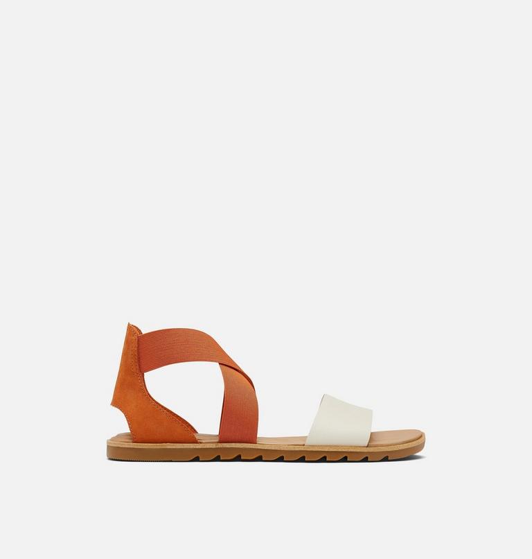 Women's Ella II Flat Sandal, Color: Desert Sun, Chalk, image 1