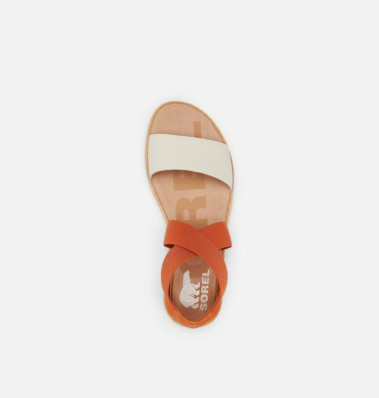Women's Ella II Flat Sandal, Color: Desert Sun, Chalk, image 5