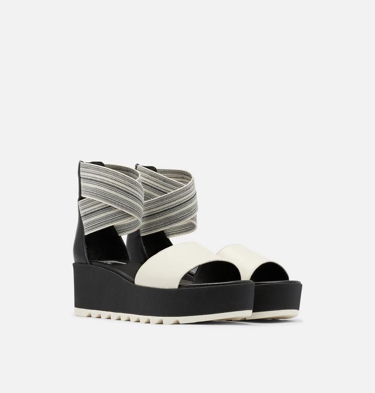 Women's Cameron Platform Ankle Strap Wedge Sandal, Color: Black, Gore, image 2
