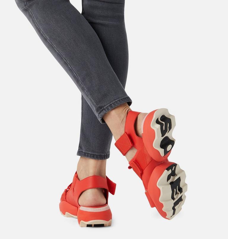 Women's Kinetic Impact Sporty Sandal, Color: Signal Red, image 7