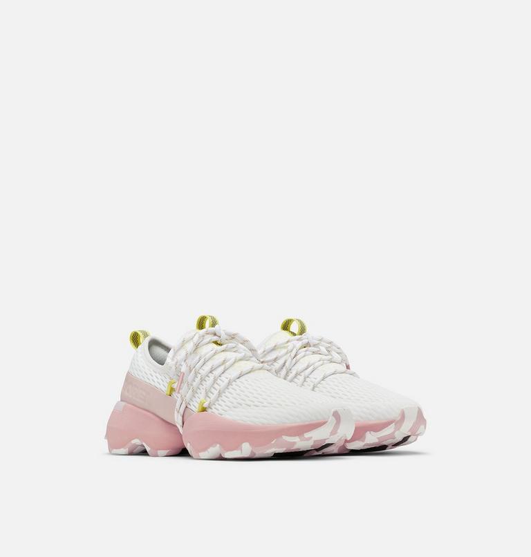 Women's Kinetic Impact Lace Sneaker, Color: White, Eraser Pink, image 2