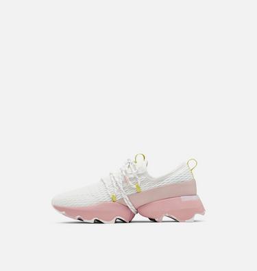 Women's Kinetic Impact Lace Sneaker, Color: White, Eraser Pink, image 4