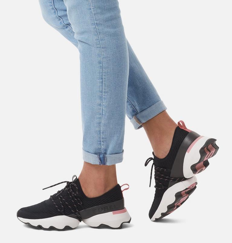Women's Kinetic Impact Lace Sneaker, Color: Black, Jet, image 7
