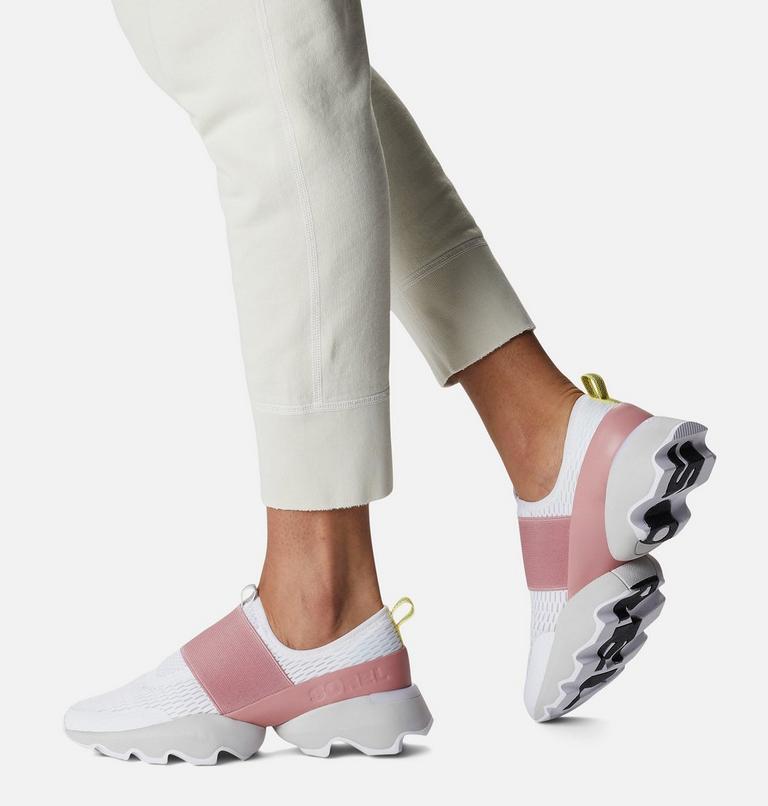 Women's Kinetic Impact Strap Sneaker, Color: White, Moonstone, image 8