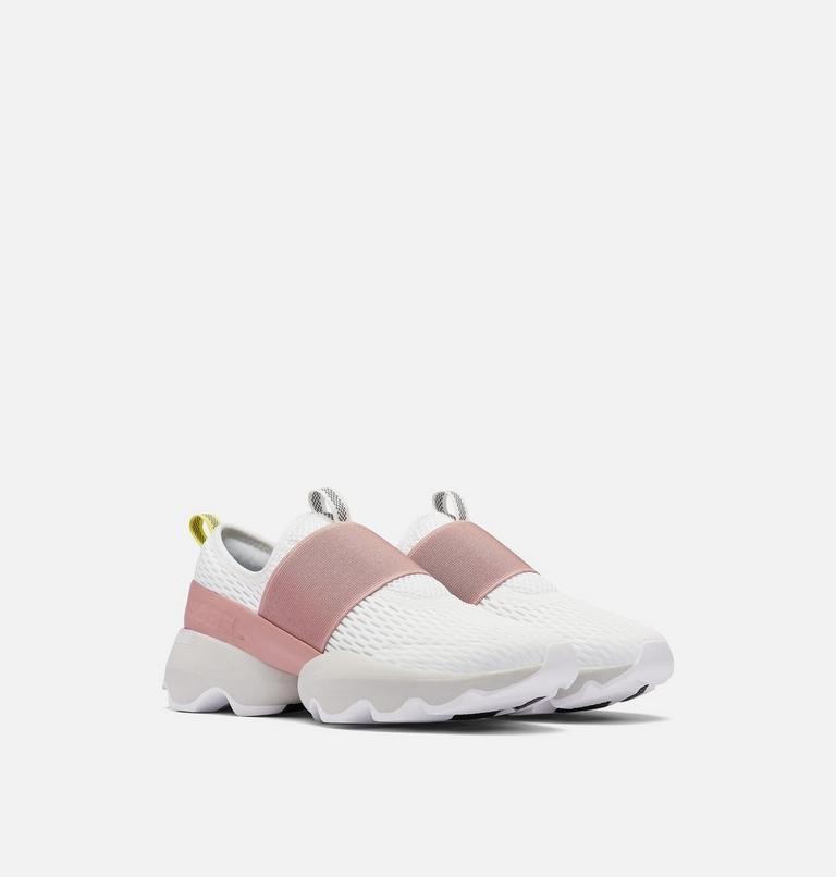 Women's Kinetic Impact Strap Sneaker, Color: White, Moonstone, image 2