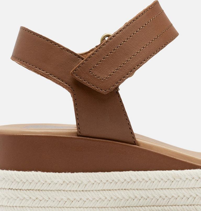 Women's Cameron Flatform Sandal, Color: Velvet Tan, Chalk, image 7