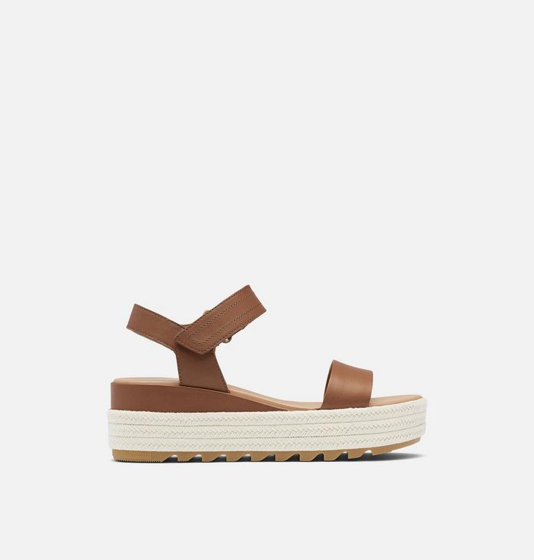 Women's Cameron Flatform Sandal, Color: Velvet Tan, Chalk, image 1