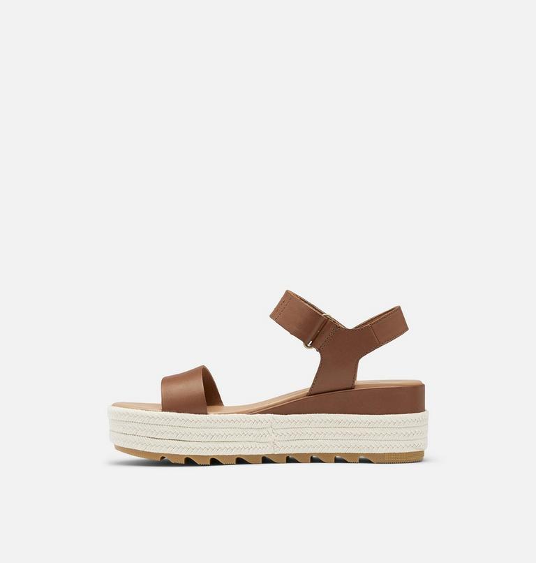 Women's Cameron Flatform Sandal, Color: Velvet Tan, Chalk, image 4