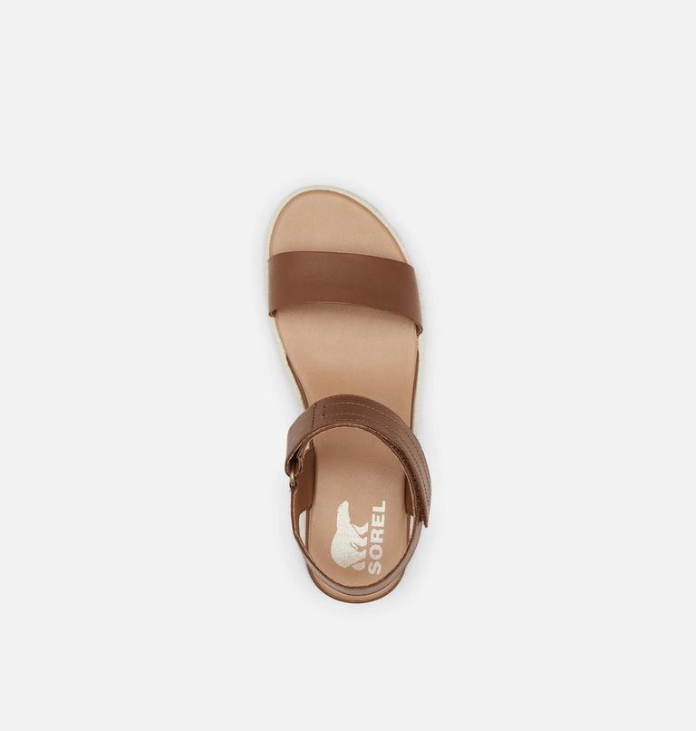 Women's Cameron Flatform Sandal, Color: Velvet Tan, Chalk, image 5