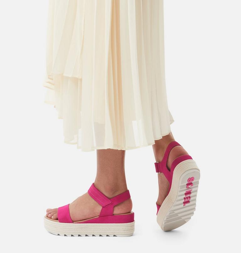Women's Cameron Flatform Sandal, Color: Fuchsia Fizz, Sea Salt, image 7