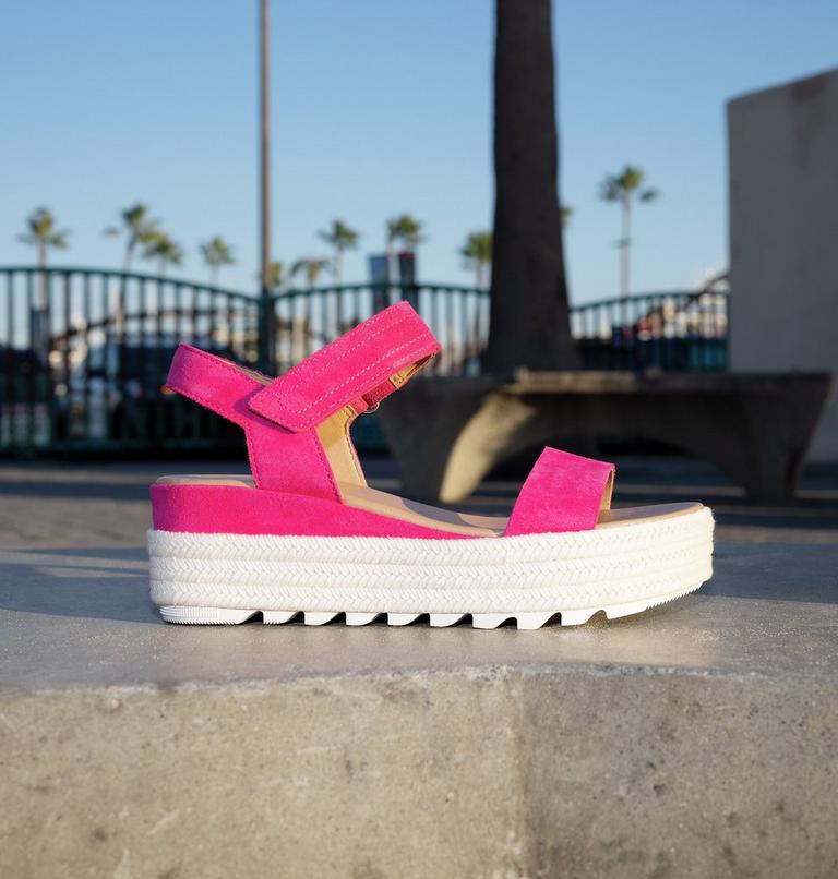 Women's Cameron Flatform Sandal, Color: Fuchsia Fizz, Sea Salt, image 11