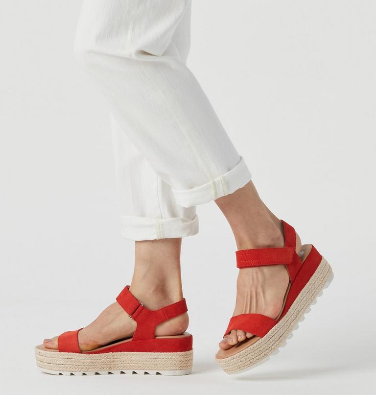 Women's Cameron Flatform Sandal, Color: Signal Red, image 7