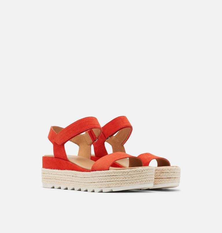 Women's Cameron Flatform Sandal, Color: Signal Red, image 2