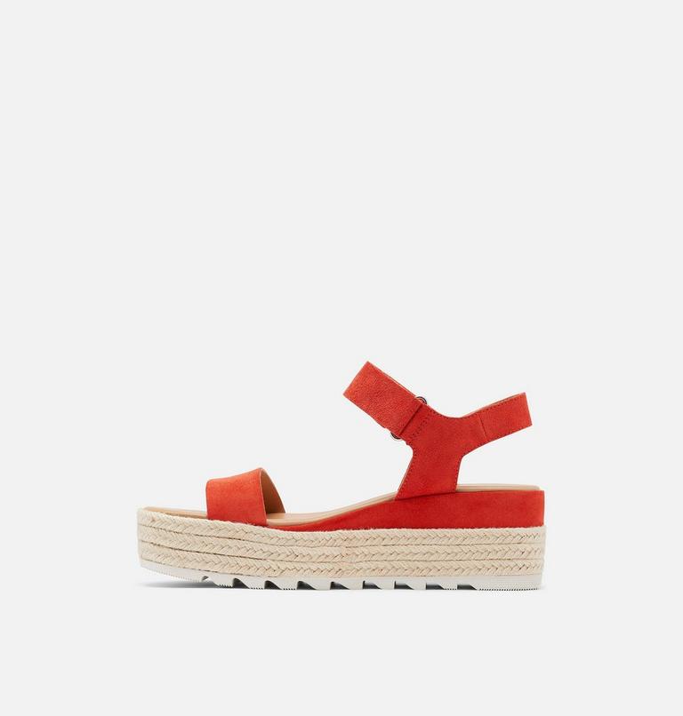 Women's Cameron Flatform Sandal, Color: Signal Red, image 4